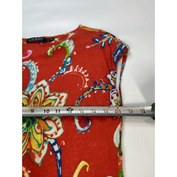 Ralph Lauren Red Floral Maxi Dress - Picture 4 of 6